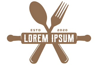 make wonderful restaurant, club, food, bbq, pizza, dessert logo design