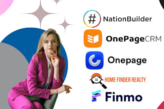 construct nationbuilder, onepage CRM onepage finmo home finder reality