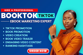 create viral tiktok booktok video ads tiktok book or ebook marketing