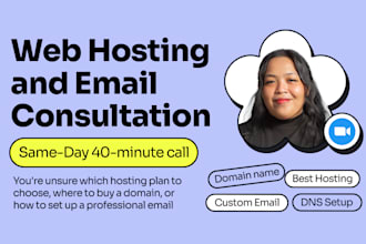 provide website hosting, domain and email consultation