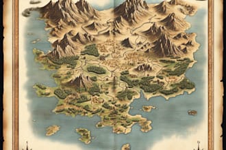 make fantasy maps of world or game for you