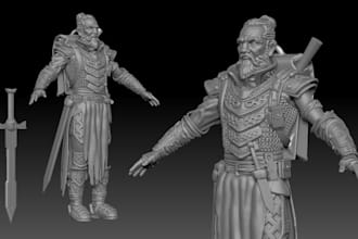sculpt a character model weapon toys robot character modeling for 3d printing