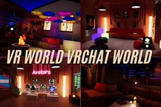 do a custom vrchat world, vr meta verse world, vrc world just for you