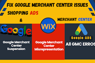 fix google merchant center suspension, misrepresentation and shopping ads