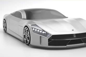craft 3d luxury car, realistic car render,fivem car, body kit, vehicle interior