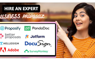 design proposify business proposal,docusign, qwilr and powerpoint presentation