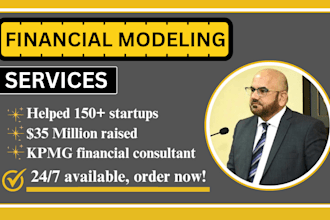 provide excel financial projections, forecasts and financial model for startup