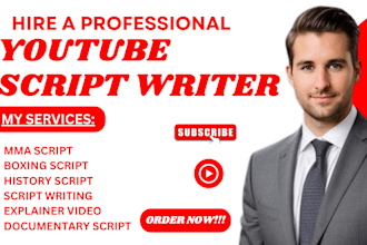 create engaging youtube cash cow videos and top 10 channel, documentary script