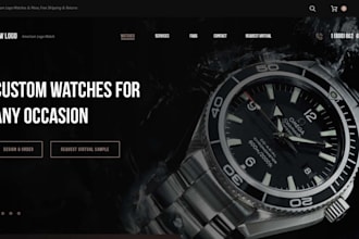 design wrist watch website analog digital store smart watch ecommerce store