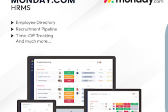design and implement HR processes on mondaycom for effective team management