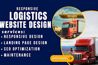 design logistics website, trucking, dispatch, freight broker, cargo website