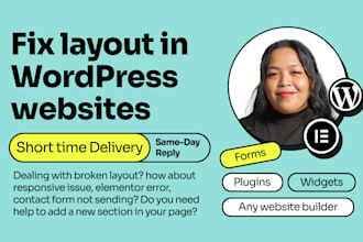 urgently fix any wordpress layout issue with a same day reply