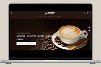 design coffee shopify store coffee store coffee website coffee shopify store