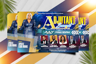 do a professional church flyer in lass than a day