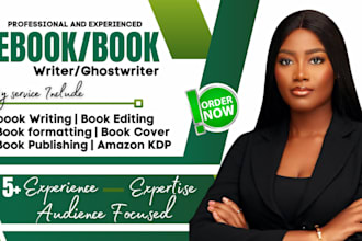 be your ebook writer, ebook ghostwriter, self help ebook, nonfiction ebook