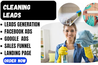 generate commercial cleaning leads office cleaning leads house cleaning leads