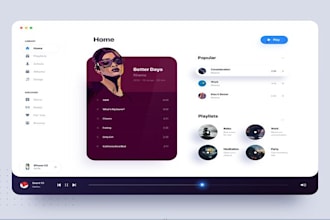 do web ui ux design, dashboard ui ux and app ui ux design in figma