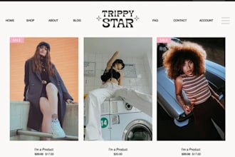 design fashion clothing website y2k clothing shopify store street wears website