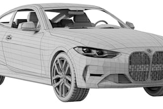 do realistic 3d car modeling vehicle low poly rendering toy game 3d printing stl