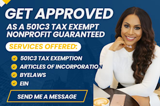 file nonprofit, 501c3 legal, tax exempt, irs, articles of incorporation, bylaws