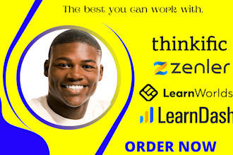 setup thinkific, mighty networks, learnworld, teachable, new zenler, course