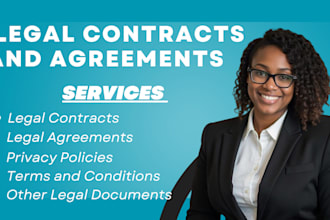 write terms and conditions privacy policy legal contract agreement for website