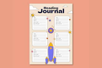 design custom planner, calender, journal, tracker