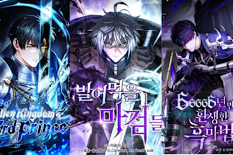 do anime manga webtoon cover design webnovel comic art book cover graphic novel