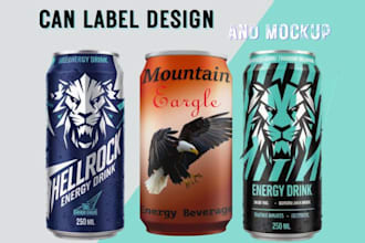 make tube label, tin label, can design, cbd oil, tea logo, energy dink, beer