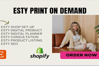 setup etsy shopify print on demand store etsy print on demand printify printful