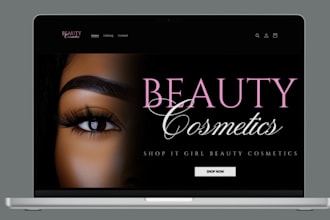 cosmetics shopify store, cosmetics, skincare website beauty website skincare