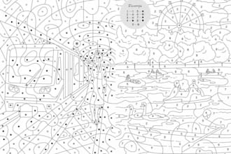 create unique dot to dot numbers game