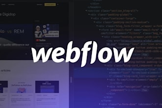 create a webflow ecommerce website or develop webflow website design webflow cms