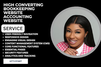 build bookkeeping website accounting website tax website finance website