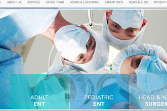 create healthcare, medical, ent and doctor website in 24 hours