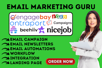 do email automation zoho campaign nicejob engagebay ontraport beehiv gohighlevel