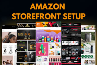 design premium amazon storefront, do amazon fba store setup ebc content images