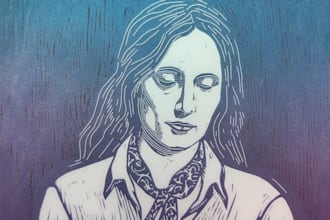 create a portrait print linocut