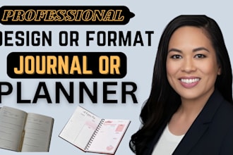 design  journal and planner for amazon kindle and amazon KDP book publishing