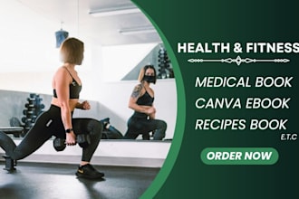 design fitness ebook workout plan nutrition plan pdf lead magnet medical book