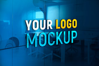 do creative t shirts, mugs,caps,office interior logo mockup