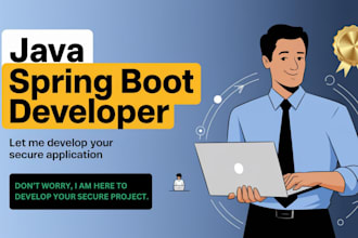 develop spring boot, rest API, and microservices application