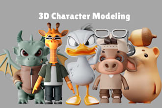create 3d stylized character ready for rig and animation