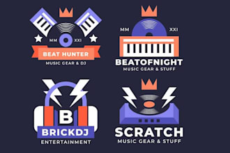 do music, band, hiphop, producer, entertainment logo