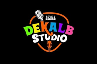 do film studio, dj, podcast, musician, music logo design