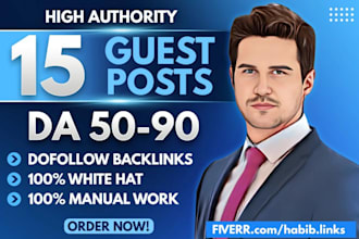 write high da guest post backlinks with SEO quality guest posting service