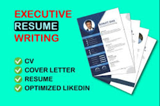 write an executive resume and linkedin profile