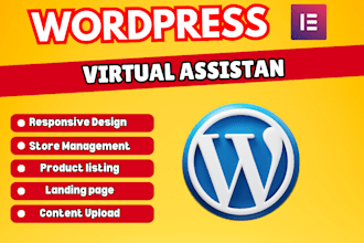 make virtual assistant website in wordpress design and redesign