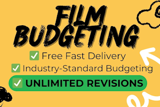 create your film budget using movie magic