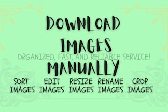 download and sorted images manually